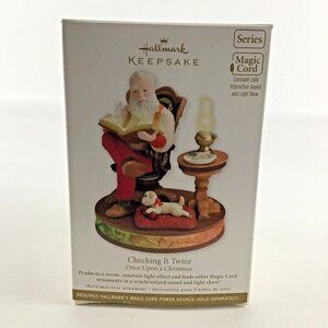 Hallmark Keepsake Ornament Once Upon A Christmas #1 Checking It Twice New 2011